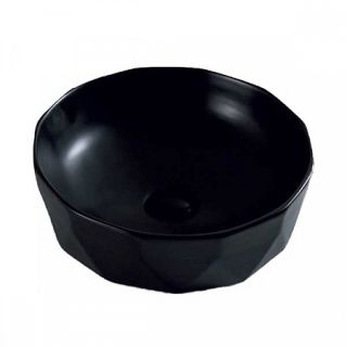 Раковина накладная BelBagno 41см чёрная BB1409H301